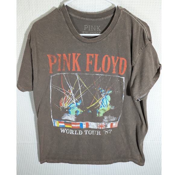 Pink Floyd T Shirt Large World Tour 1987 Band Tee Rock Graphic Music Concert - Picture 1 of 4